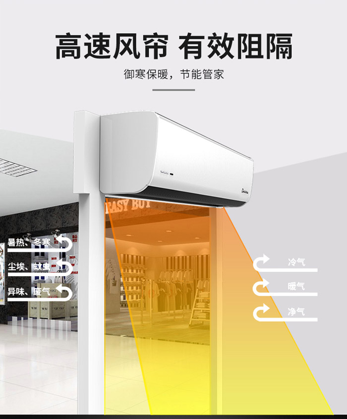 高速風簾，有效阻隔